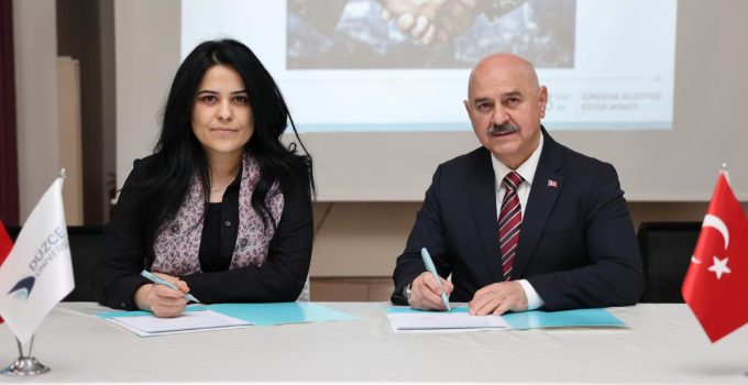 Gümüşova MYO’da İşletmede Mesleki Eğitime Yönelik Protokol İmza Töreni