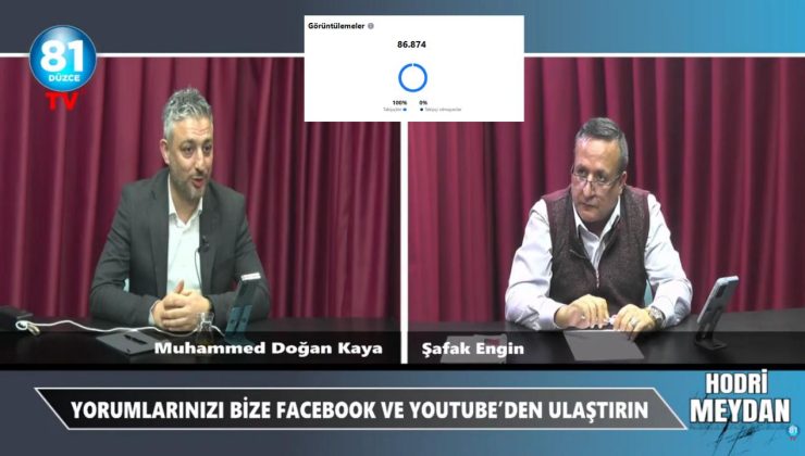 81 Düzce TV’de 86 Bin İzlenmeli Rekor Yayın: Hodri Meydan’ın Konuğu Muhammed Doğan Kaya Oldu