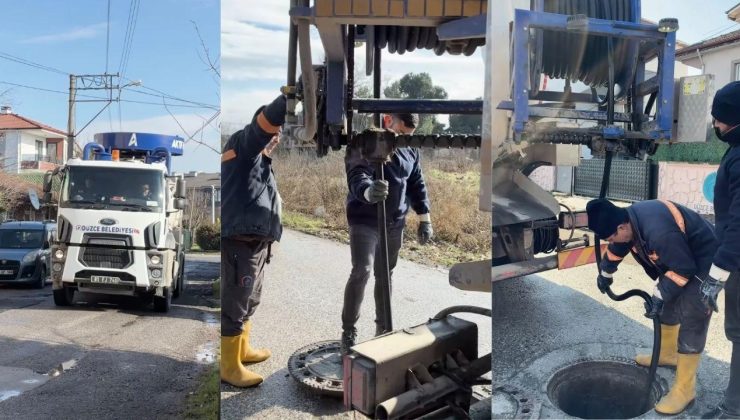 Düzce’de Altyapı Alarmda: Mazgal ve Menfezler Tek Tek Temizleniyor