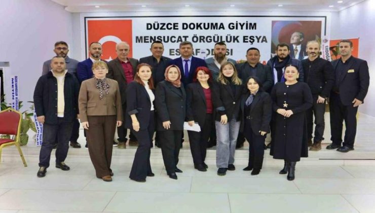 Düzce Dokuma Giyim ve Konfeksiyoncular Odası’nda Başkanı Feyzullah Ak Oldu