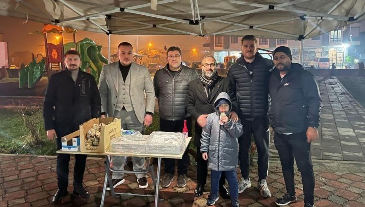 BBP Düzce Teşkilatından Miraç Kandili’nde Lokum İkramı