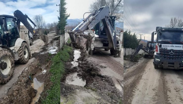 Günbaşı Köyü’nde Altyapı ve Drenaj Çalışmaları Başladı