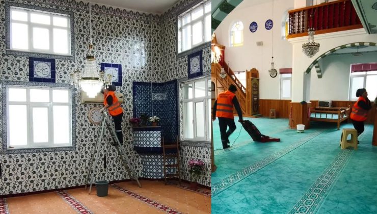 Beyköy’de Camiler Ramazan’a Hazır: Başkan Fatih Ocak’tan Temizlik Çalışması