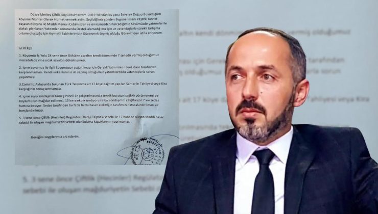 Çiftlik Köyü Muhtarı Görevinden İstifa Etti