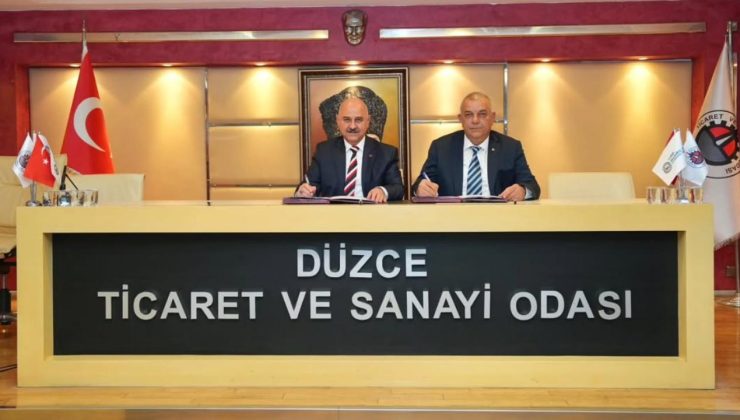 Düzce Üniversitesi ile Düzce TSO Arasında Mesleki Eğitim Protokolü İmzalandı