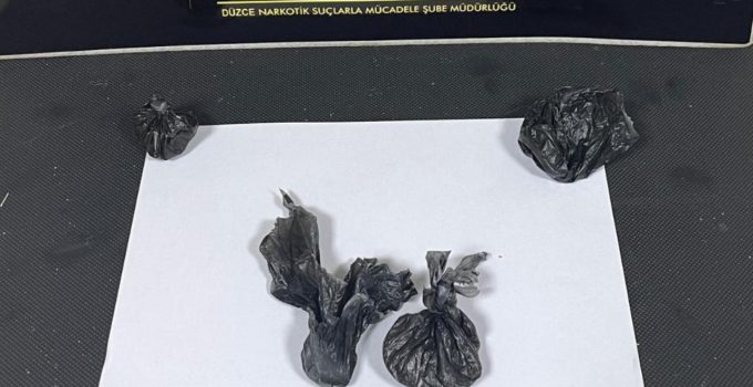 Düzce’de Uyuşturucu Operasyonu:1 Kişi Tutuklandı
