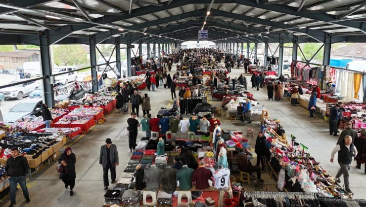 Düzce’de Tuhafiyeciler Pazaryeri Hizmete Açıldı
