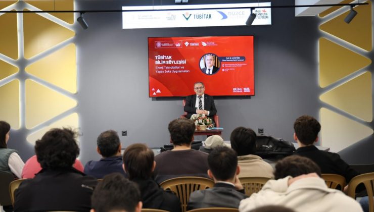 Düzce Üniversitesi Rektör Yardımcısı TÜBİTAK Bilim Söyleşisine Katıldı