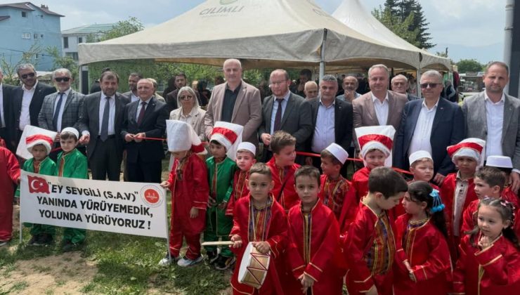 Çilimli’de Filistin İçin Tek Yürek: Dualar Aminlerle Yükseldi