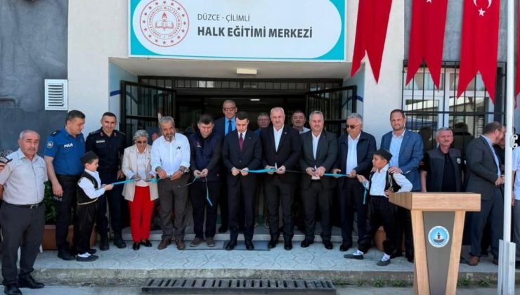 Çilimli’de Halk Eğitimi Merkezi’nin Yeni Hizmet Binası Açıldı